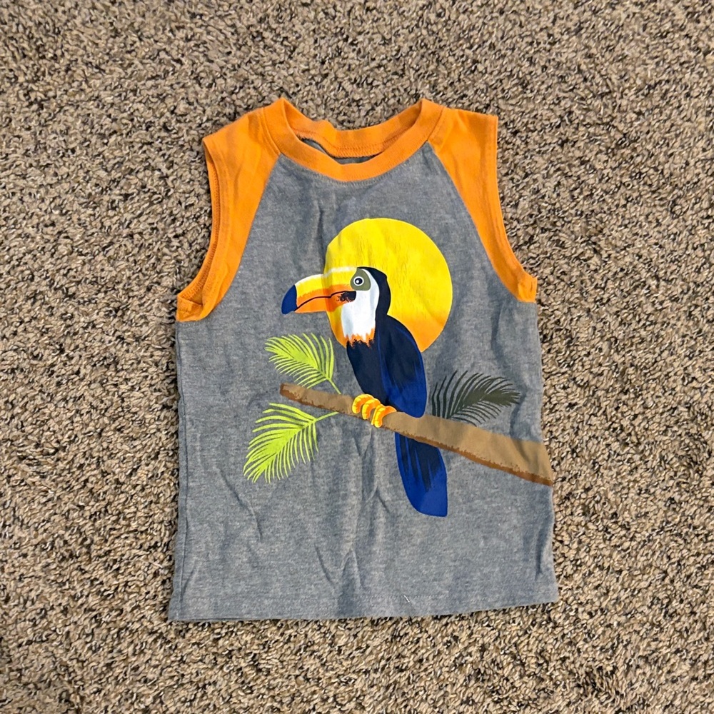 Garanimals Toucan Tank Top - Gray and Orange